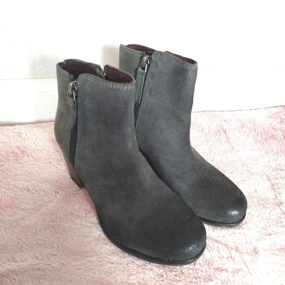 ROAN by Bedstu Lina Suede Leather‎ Ankle Booties Size 7.5 - Picture 2 of 8
